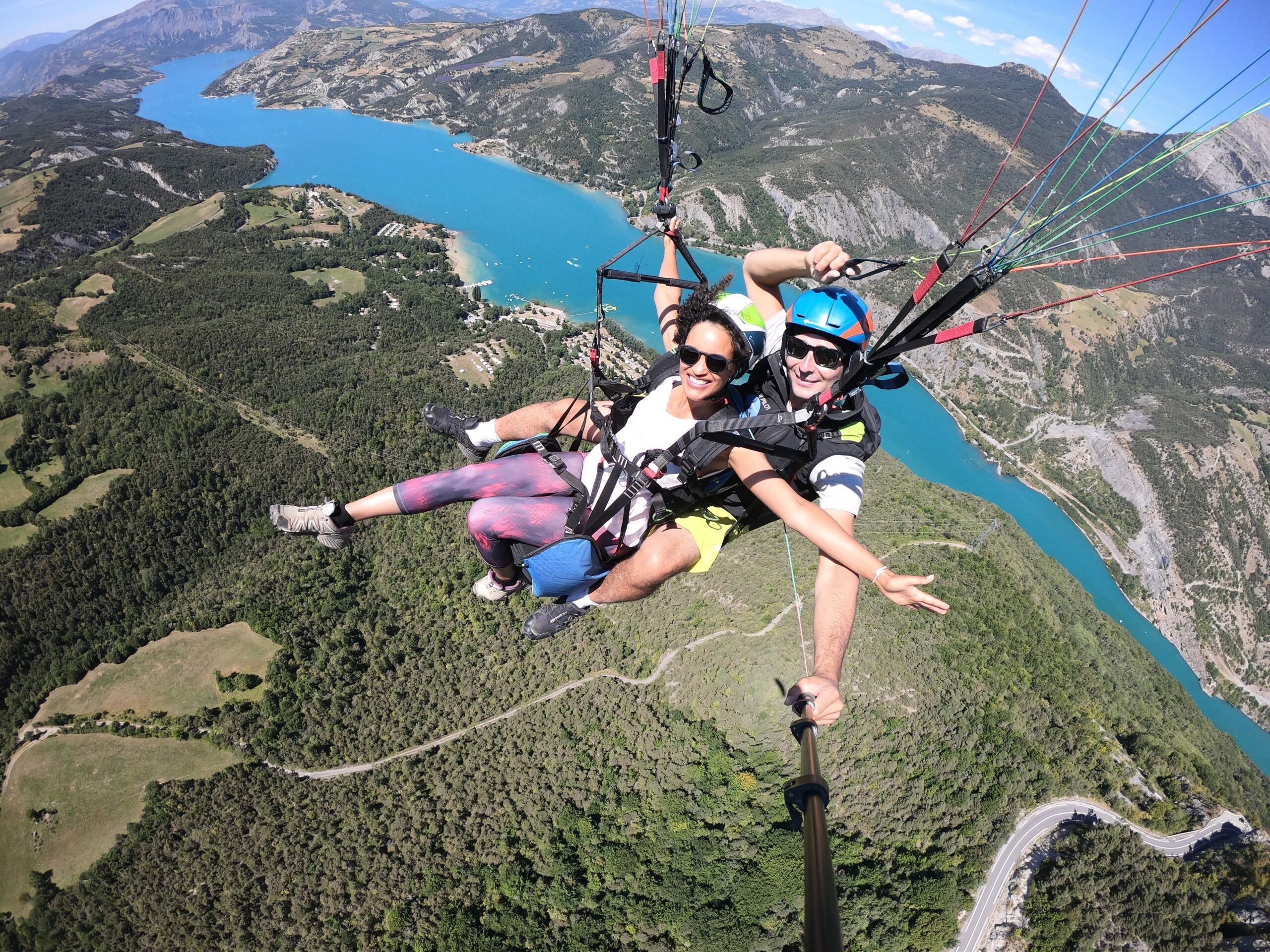 super baptême de parapente à Saint vincent les fort